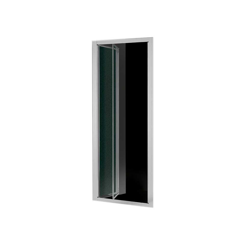 PORTA A SOFFIETTO SMERALDA STAMPATO C 3MM PROFILO CROMO