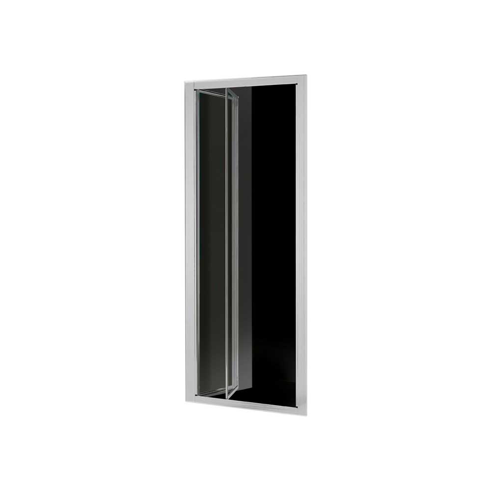 PORTA A SOFFIETTO SMERALDA' TRASPARENTE 3MM PROFILO CROMO
