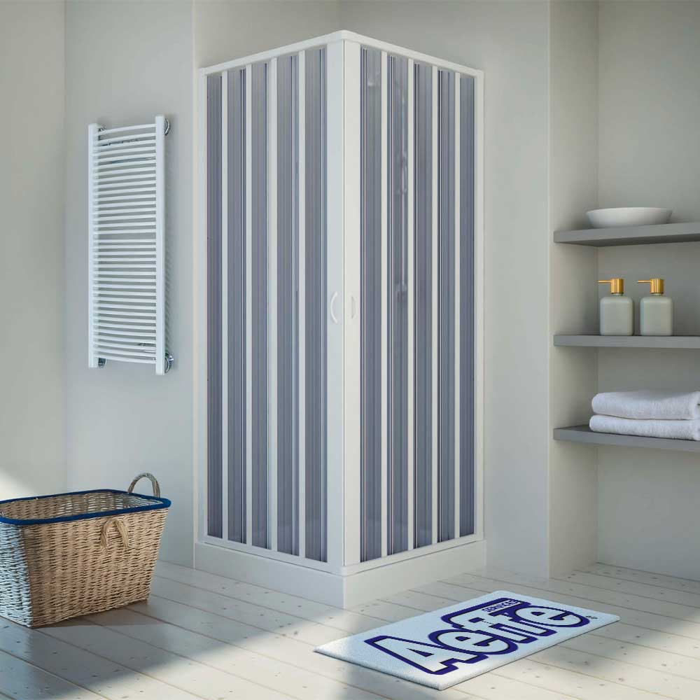 BOX DOCCIA ANGOLARE A SOFFIETTO IN PVC