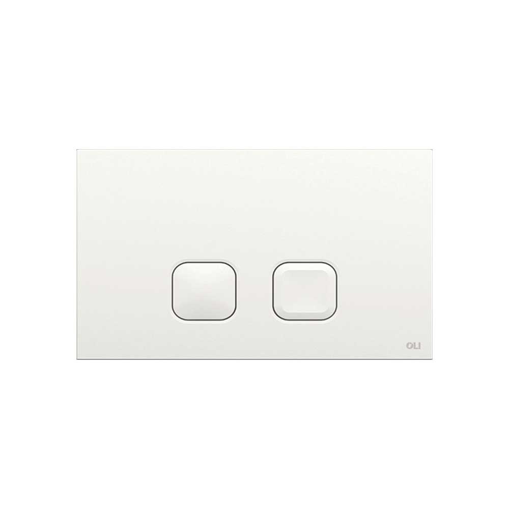 PLACCA DI COMANDO PLAIN DUAL OLI BIANCA