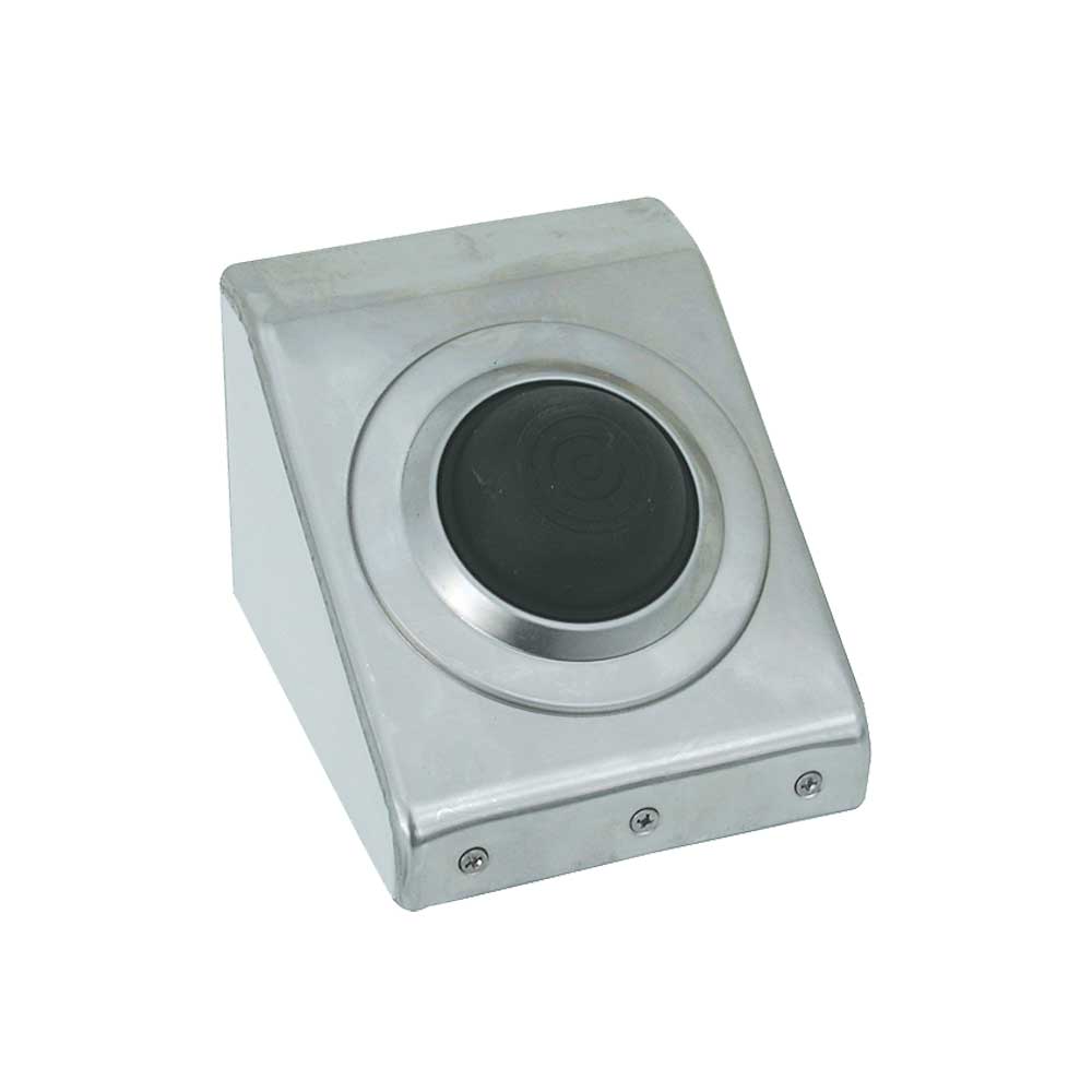 COMANDO PNEUMATICO A PEDALE ESTERNO A PAVIMENTO O PARETE CON PLACCA INOX
