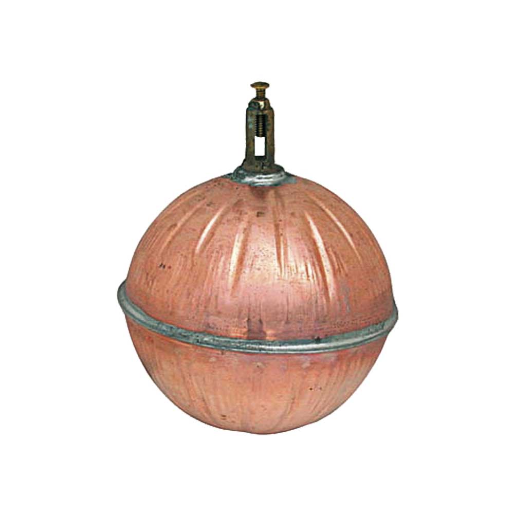 SFERA GALLEGGIANTE TONDA IN RAME CON RACCORDO PASSANTE