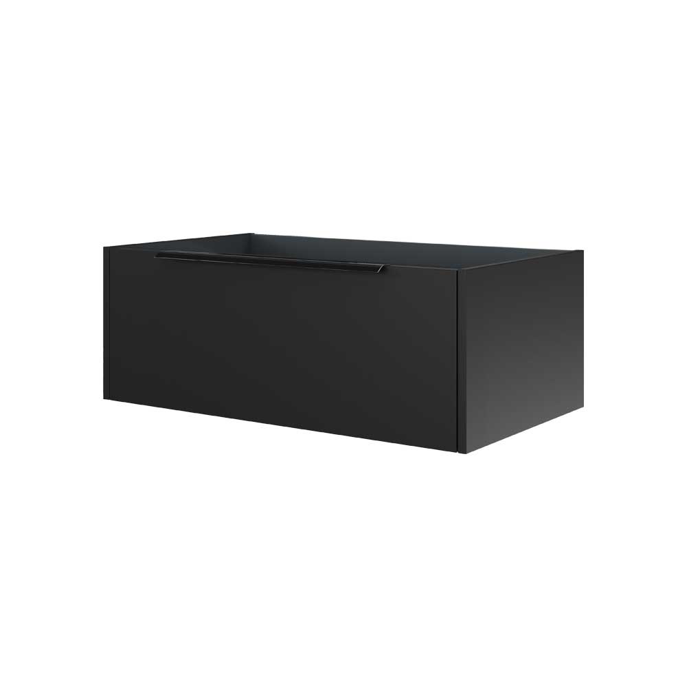Cassetto Sospeso Aperto Iconica Nero Opaco