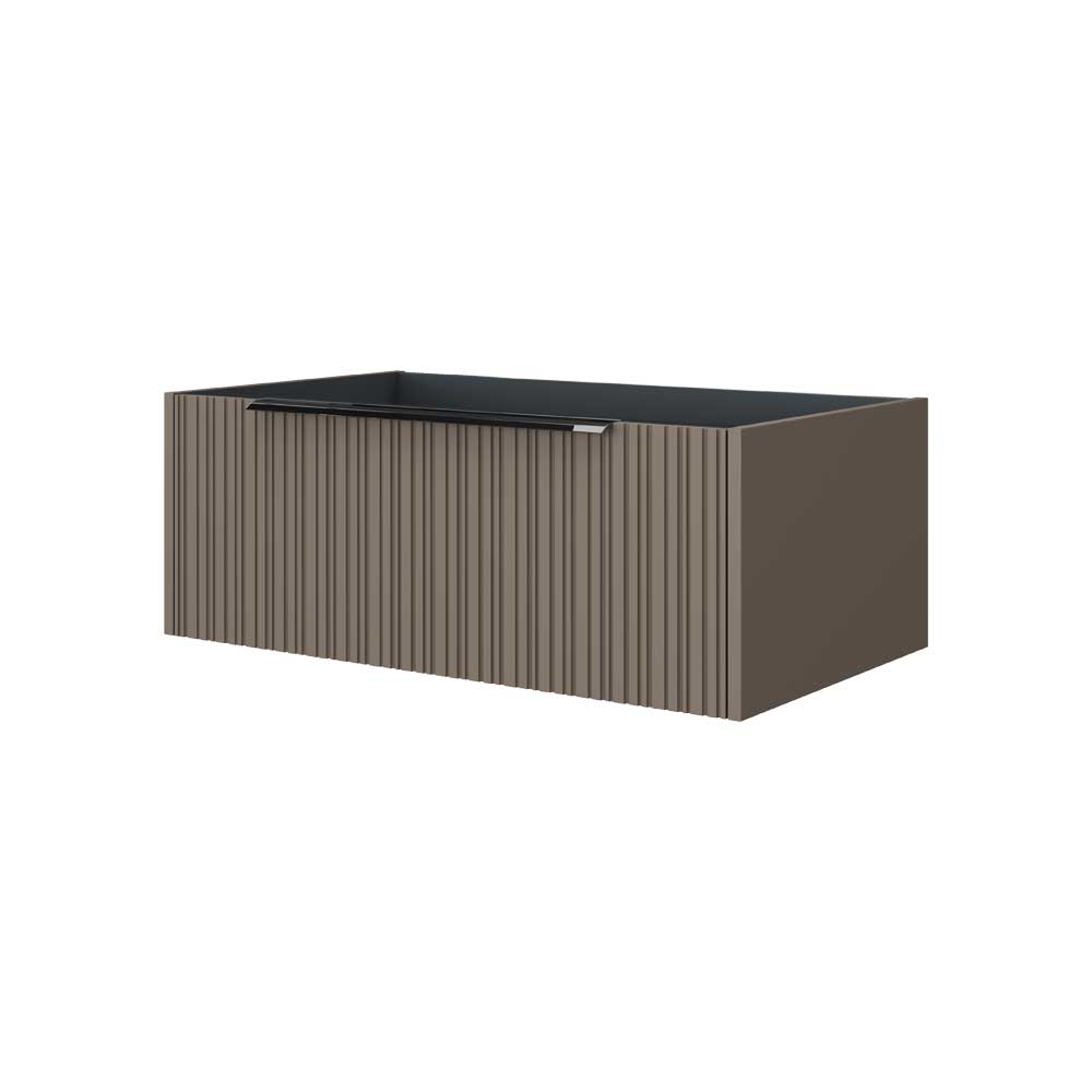 Cassetto Sospeso Aperto Iconica Taupe Plissettato