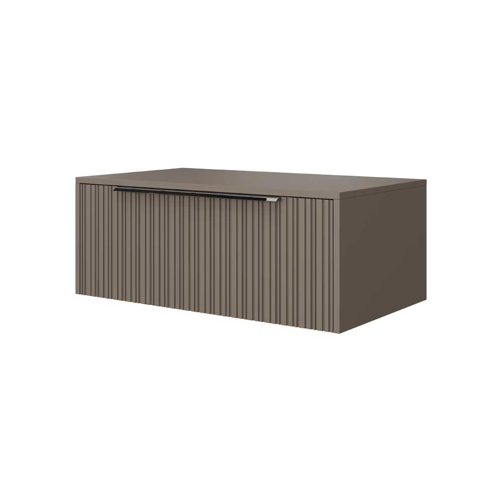 Cassetto Sospeso Con Top Iconica Taupe Plissettato