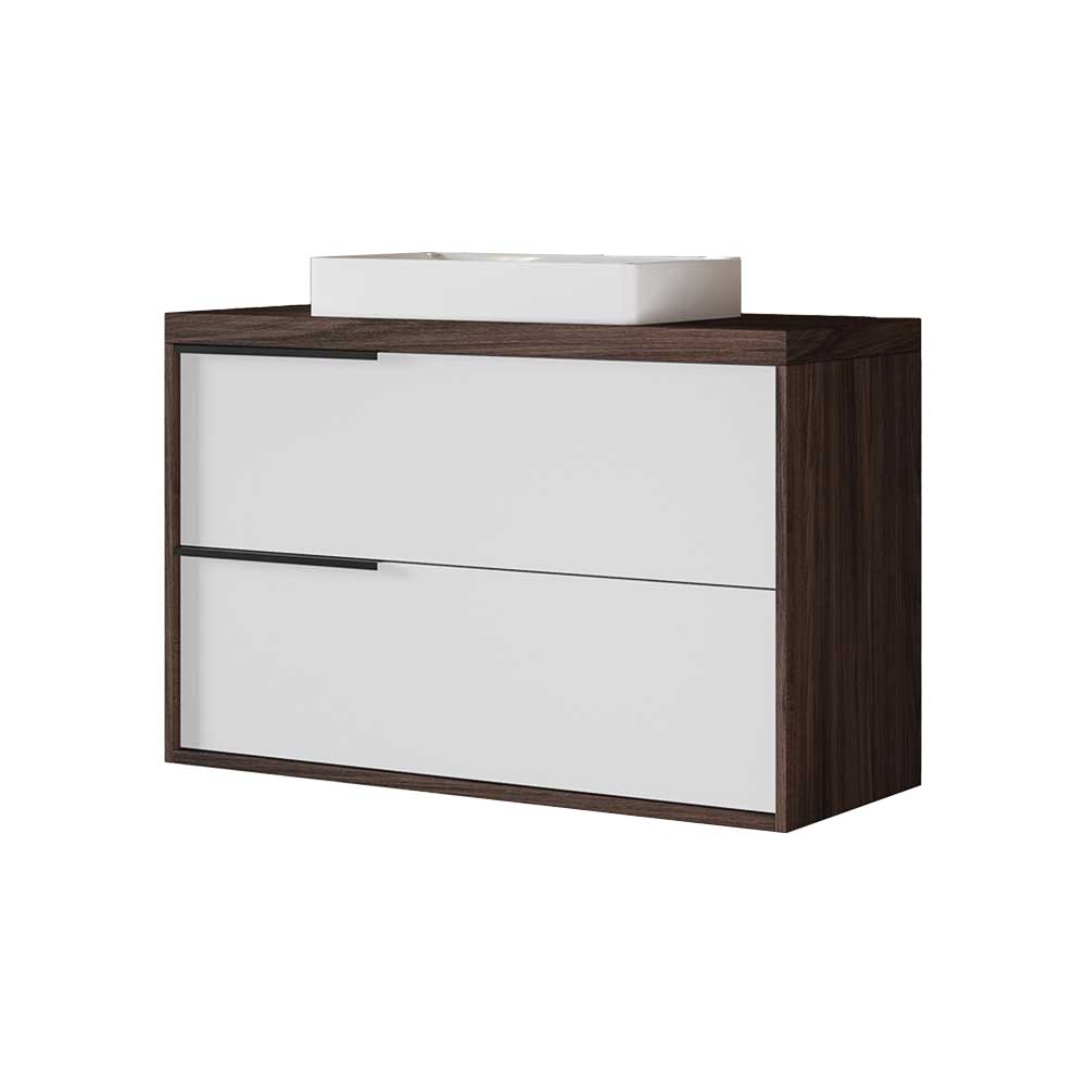 Mobile Da Bagno Iside80 Caffe'/ Bianco Lucido