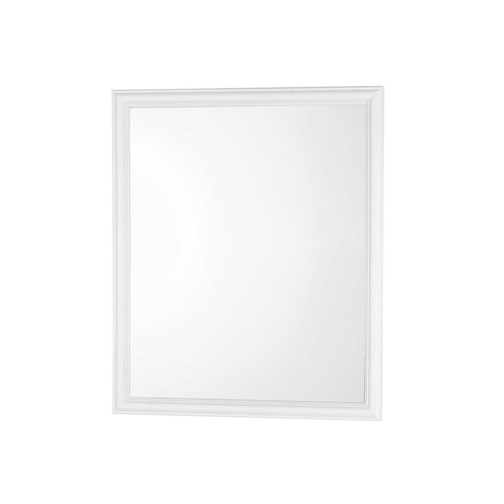 SPECCHIO RETTANGOLARE CON CORNICE IN ABS BIANCA