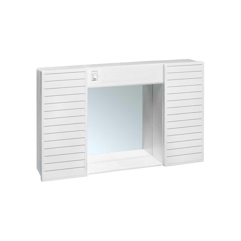 SPECCHIERA CON 2 ANTE E LUCE TOILETTE