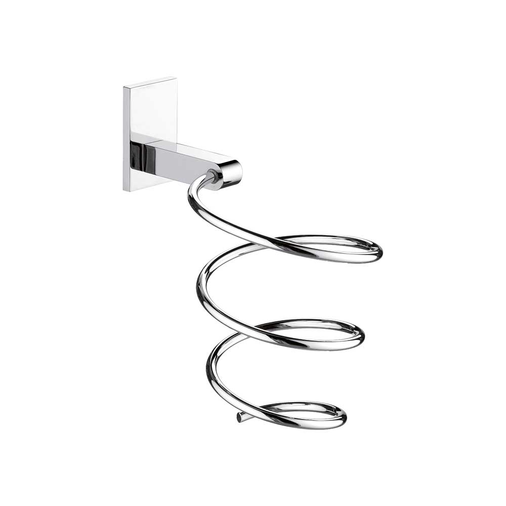 PORTA ASCIUGACAPELLI CON PLACCA QUADRA