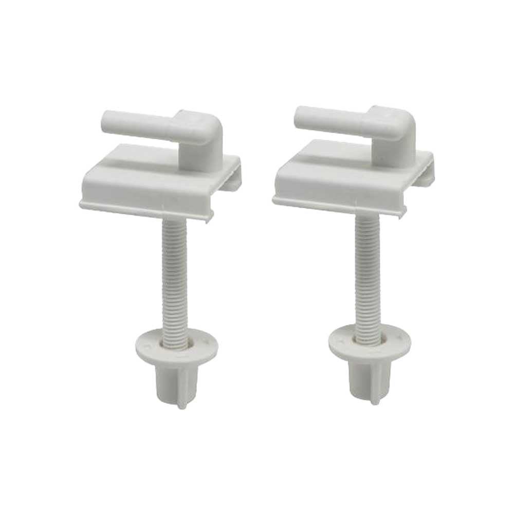 COPPIA DI CERNIERE IN PVC PER SEDILI IN ABS
