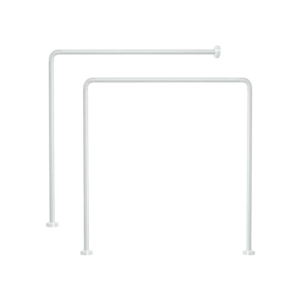 ASTA PER TENDA DOCCIA E VASCA BIANCO