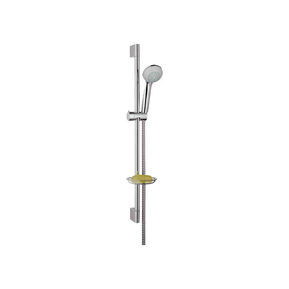 SET SALISCENDI DOCCIA 2 GETTI CROMETTA 85 CON PORTASAPONE