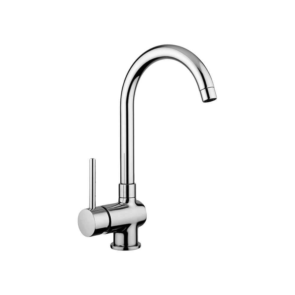 MISCELATORE LAVELLO MONOFORO TUBO ORIENTABILE STICK