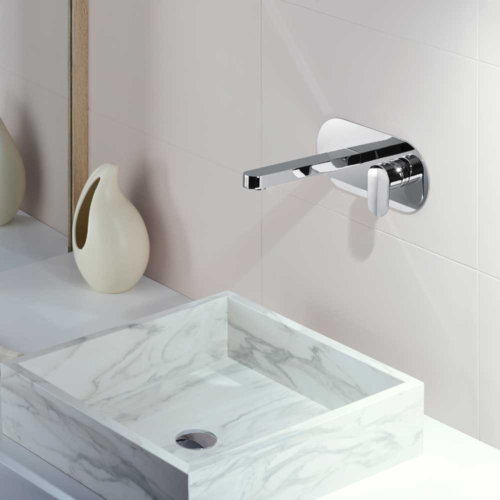 MISCELATORE LAVABO INCASSO CON BOCCA A MURO CANDY
