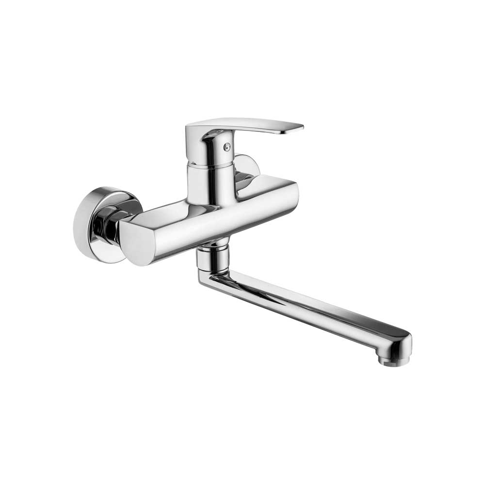MISCELATORE LAVELLO A PARETE LIME CON CANNA ORIENTABILE