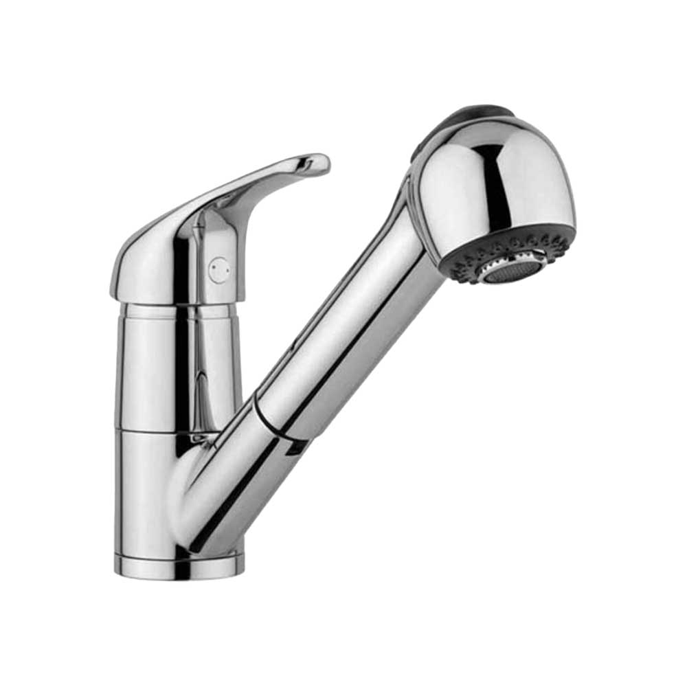 MISCELATORE LAVELLO CON DOCCETTA ESTRAIBILE PORTA&BINI