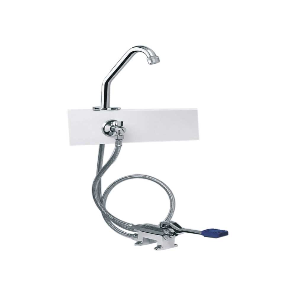KIT COMPLETO RUBINETTO A PEDALE CON BOCCA DI EROGAZIONE MODELLO U