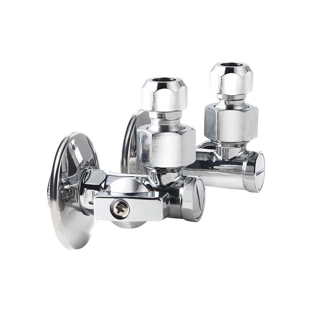 COPPIA RUBINETTI FILTRO A SFERA SOTTOLAVABO DX/SX