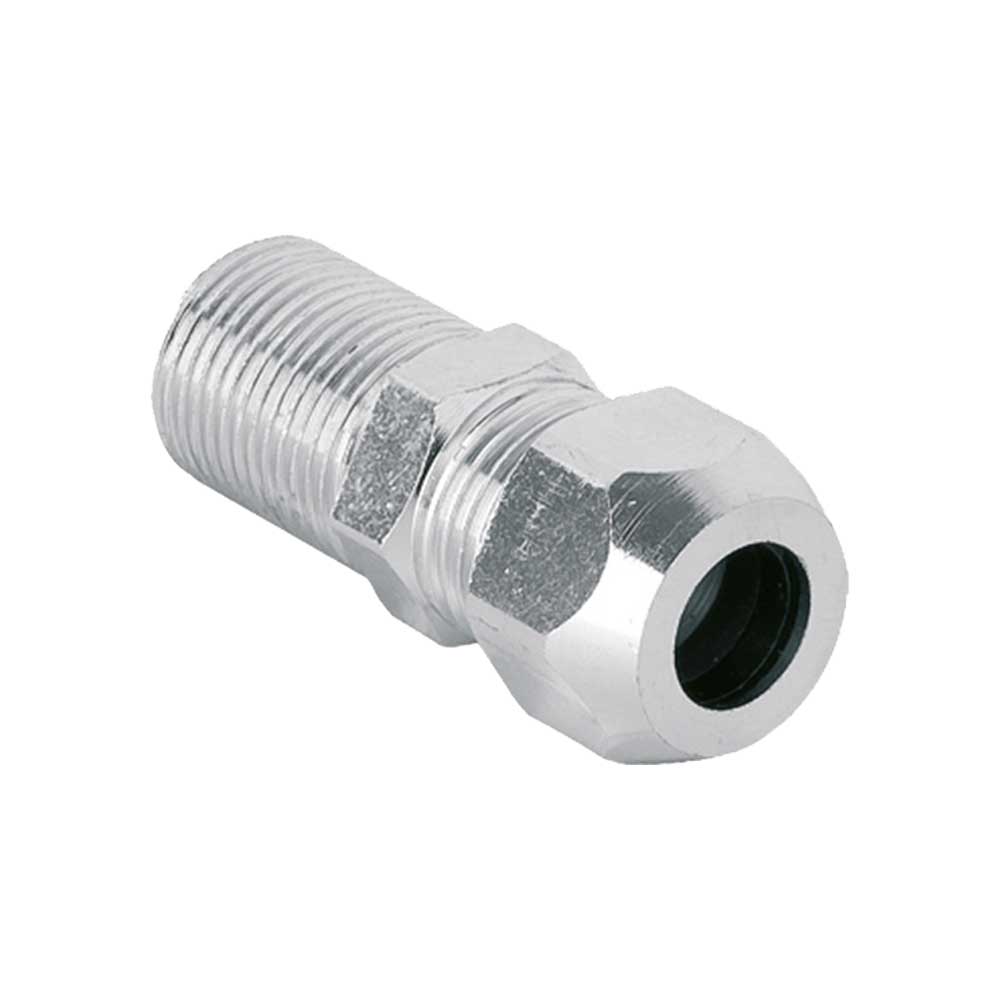 NIPLES MASCHIO PER TUBETTO RAME IN OTTONE CROMATO