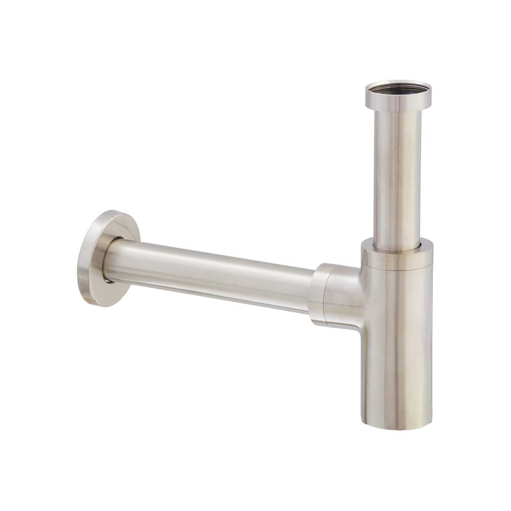 Sifone D'arredo Per Lavabo Cromo Spazzolato