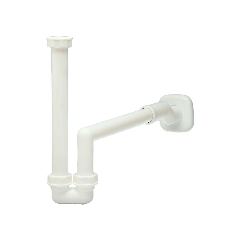SIFONE PER LAVABO E BIDET SOSPESO ECCENTRICO SALVASPAZIO