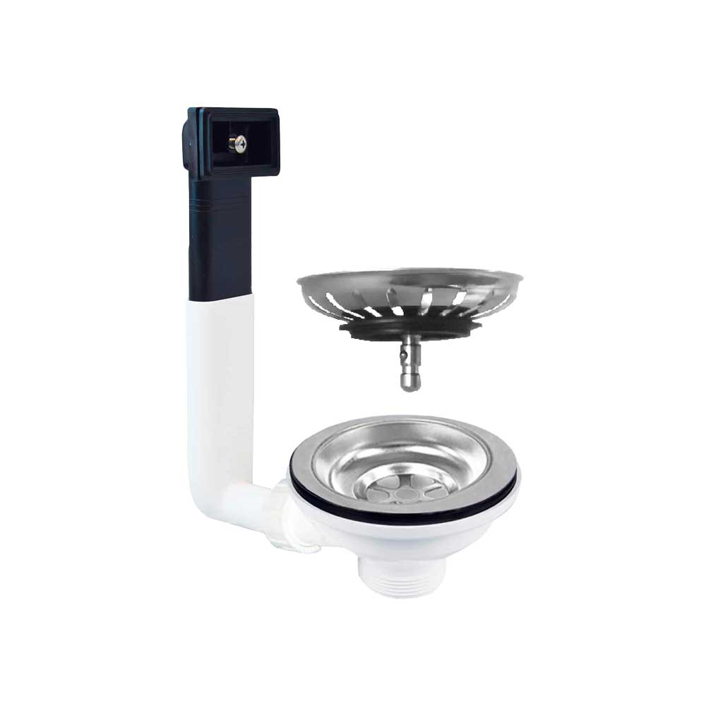 PILETTONE A CANESTRO CLICK-CLACK PER LAVELLO CUCINA CON FORO Ø 90 CTP
