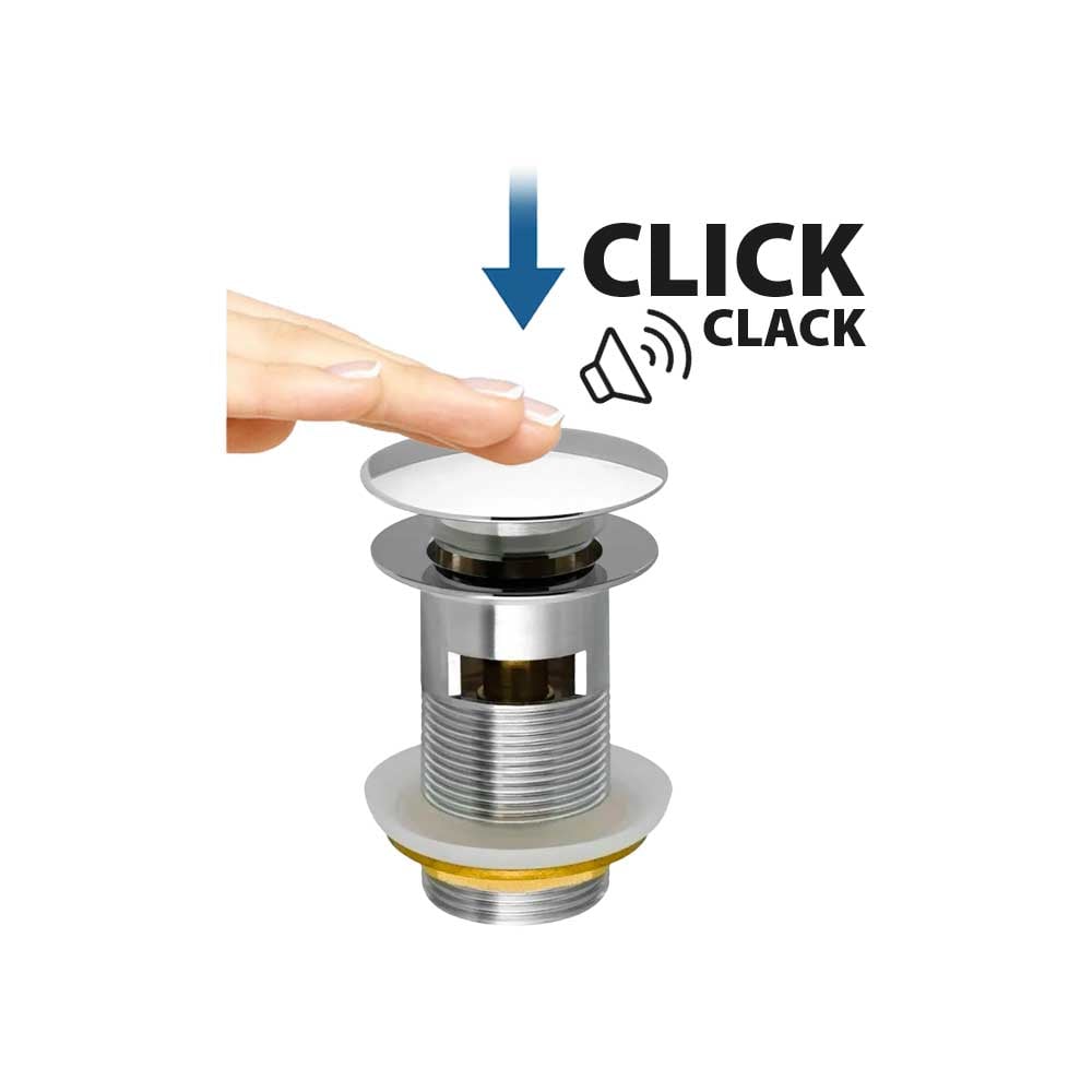 PILETTA CLICK CLACK PER LAVABO IN OTTONE CPT