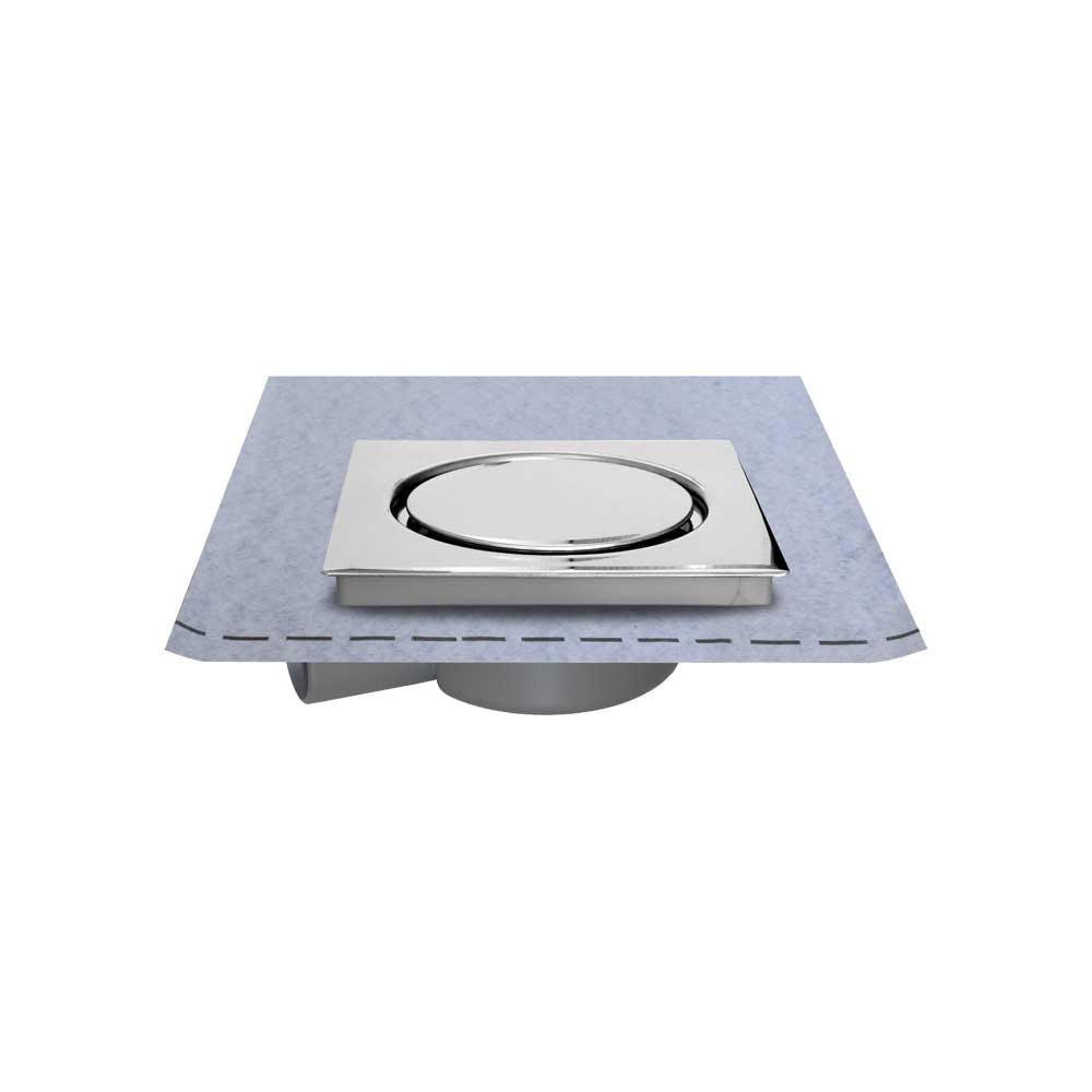 CHIUSINO 15x15 CON PILETTA AVVITABILE PER DOCCIA A PAVIMENTO