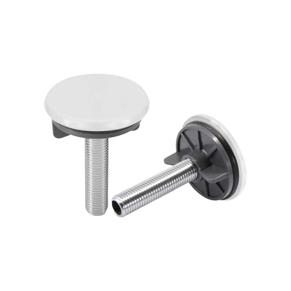 TAPPO COPRIFORO IN OTTONE BIANCO