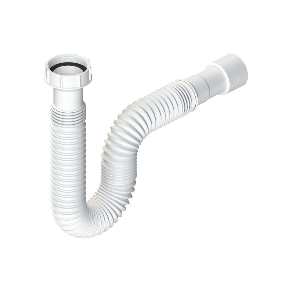 TUBO COMPRIMIBILE CON GHIERA IN PLASTICA 1"1/2