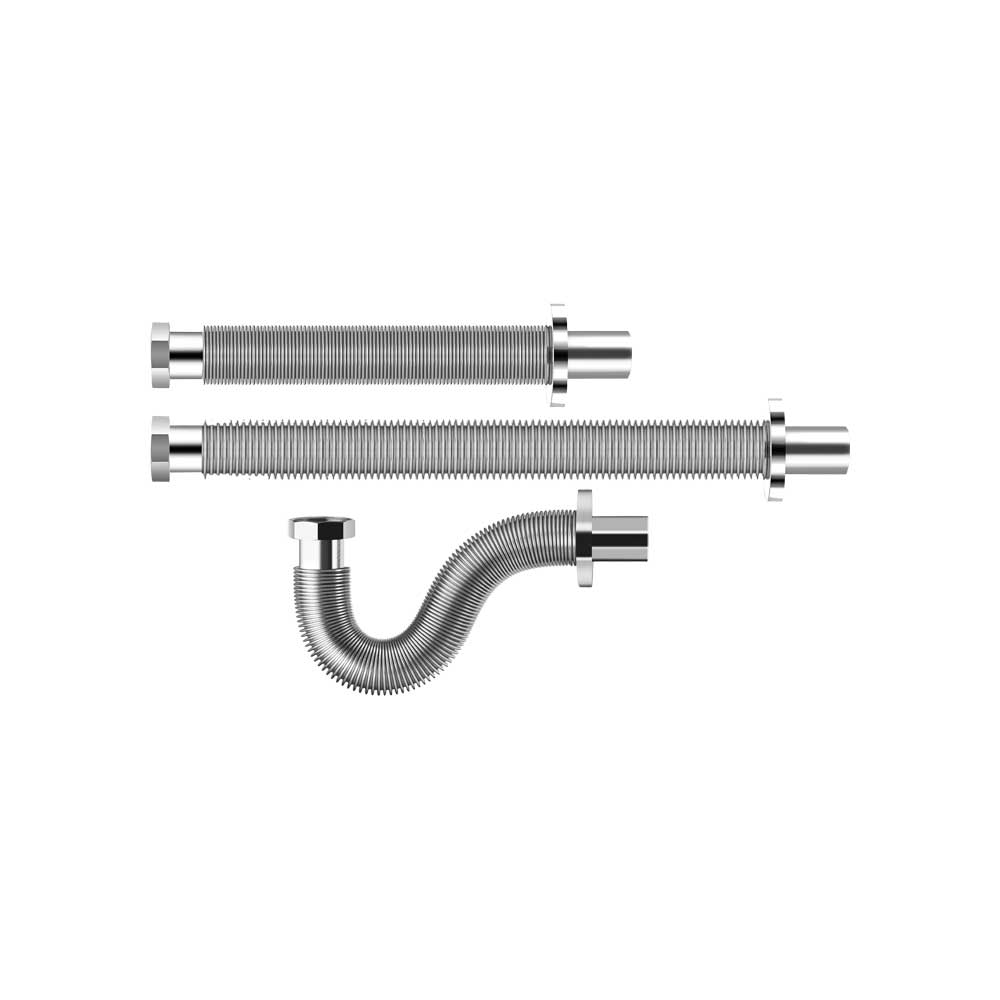 TUBO DI SCARICO COMPRIMIBILE IN ACCIAIO INOX