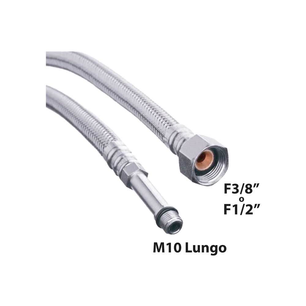 FLESSIBILE IN ACCIAIO INOX PER MONOCOMANDO LUNGO DN8