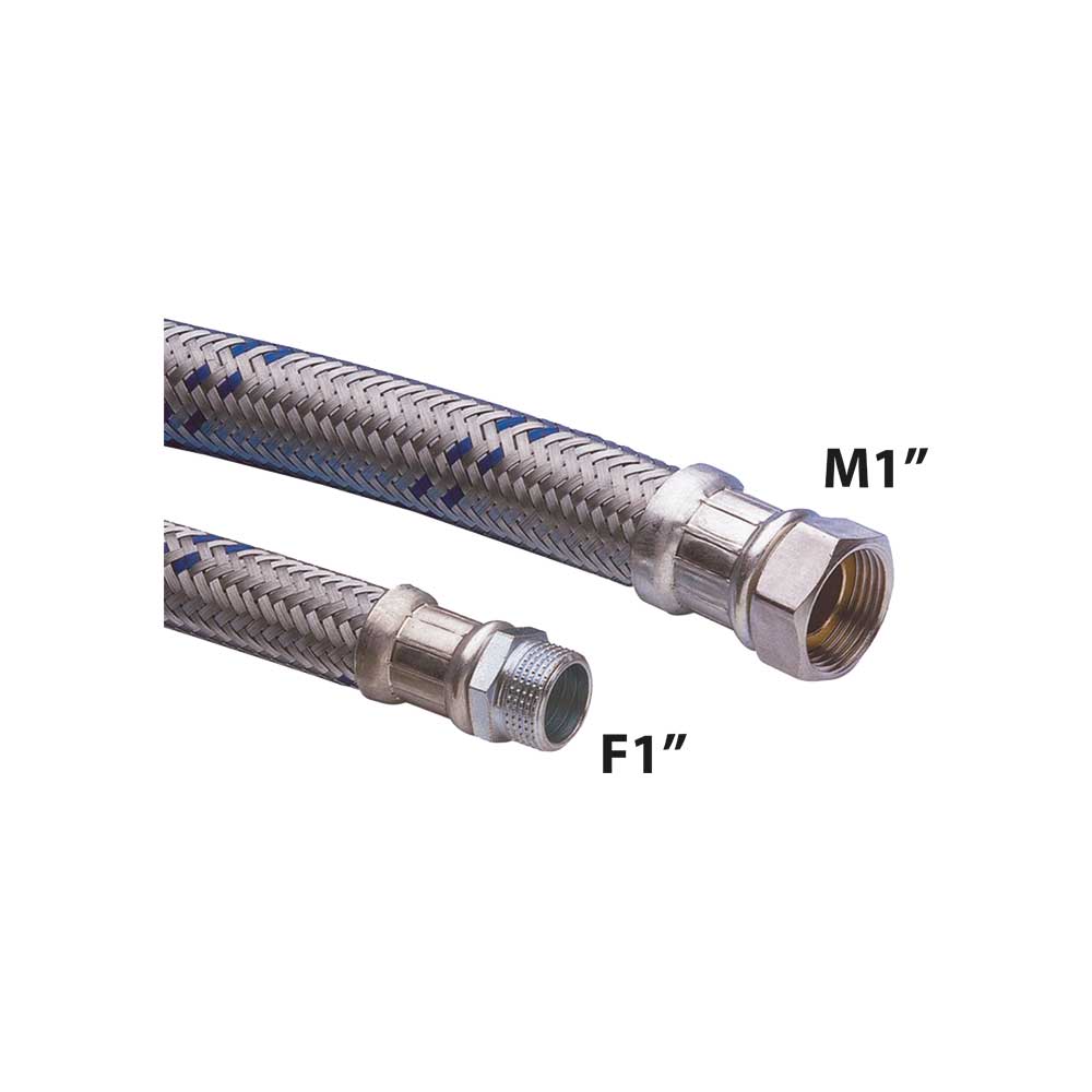 FLESSIBILE ANTIVIBRANTE M/F 1 IN ACCIAIO ZINCATO