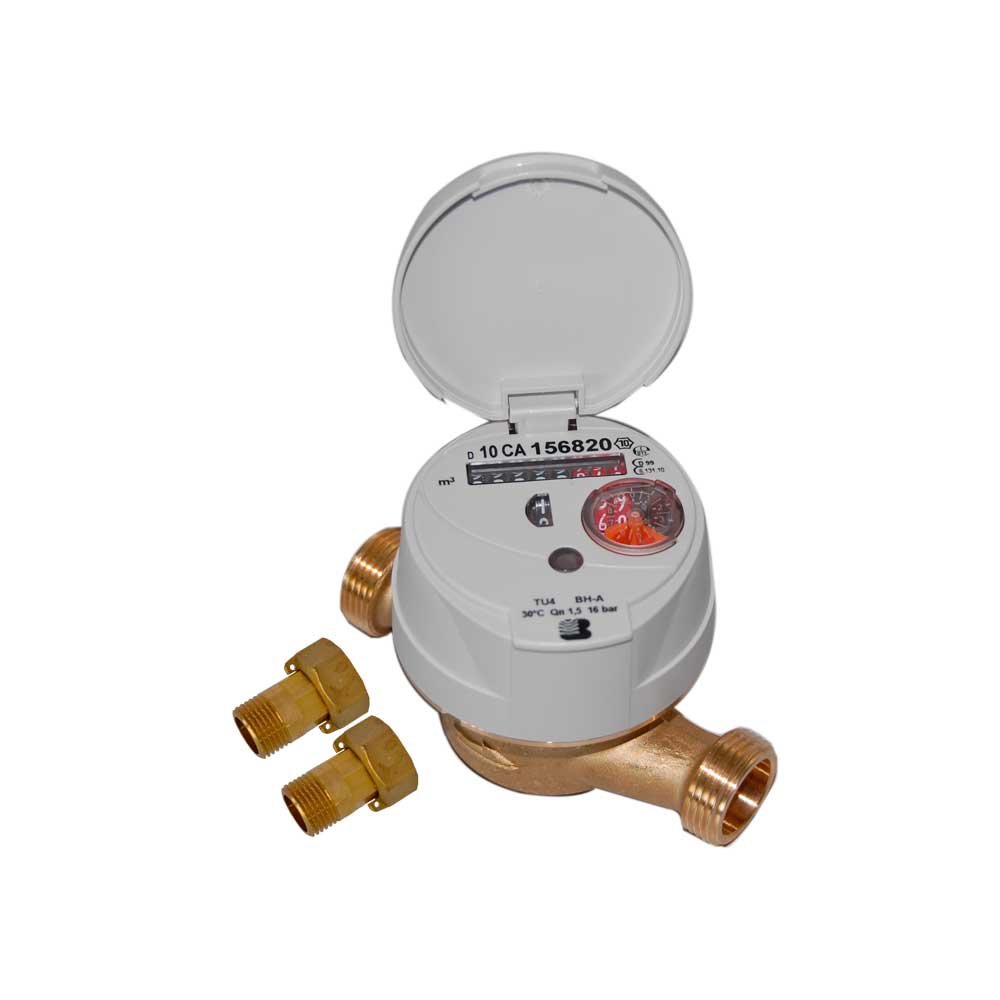 CONTATORE ACQUA A QUADRANTE ASCIUTTO 8 RULLI BOSCO
