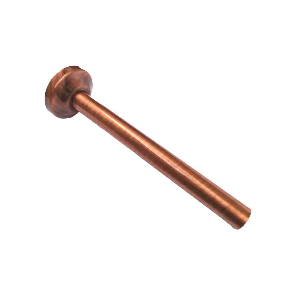 TUBO DIRITTO BRONZATO CON ROSONE