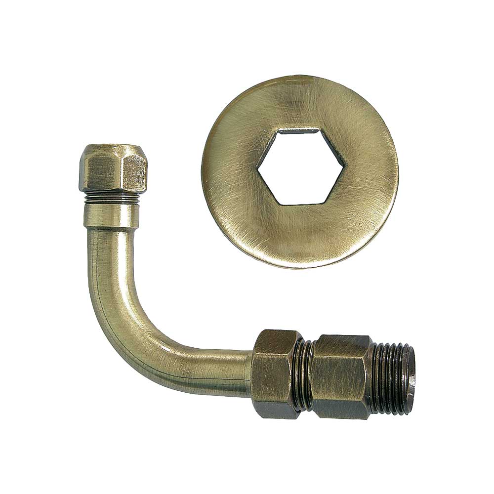CURVETTA SOTTOLAVABO ESAGONALE BRONZATA