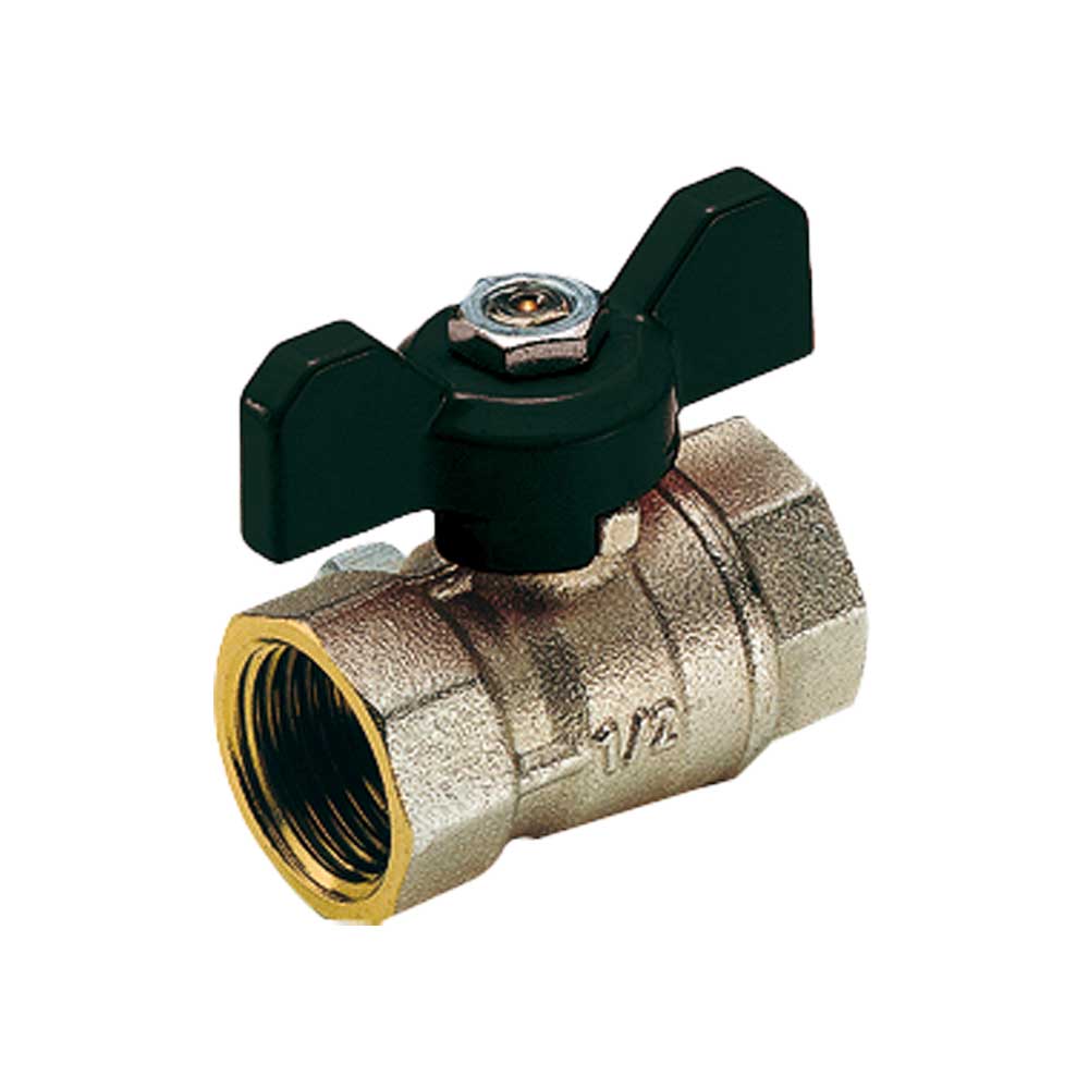 VALVOLA A SFERA PASSAGGIO STANDARD F/F A FARFALLA TIEMME