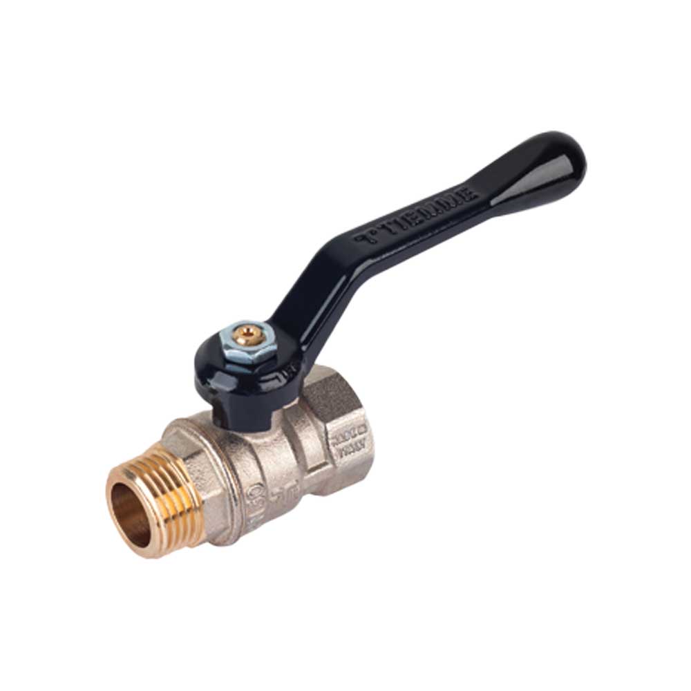 VALVOLA A SFERA PASSAGGIO STANDARD M/F LEVA ALLUMINIO TIEMME