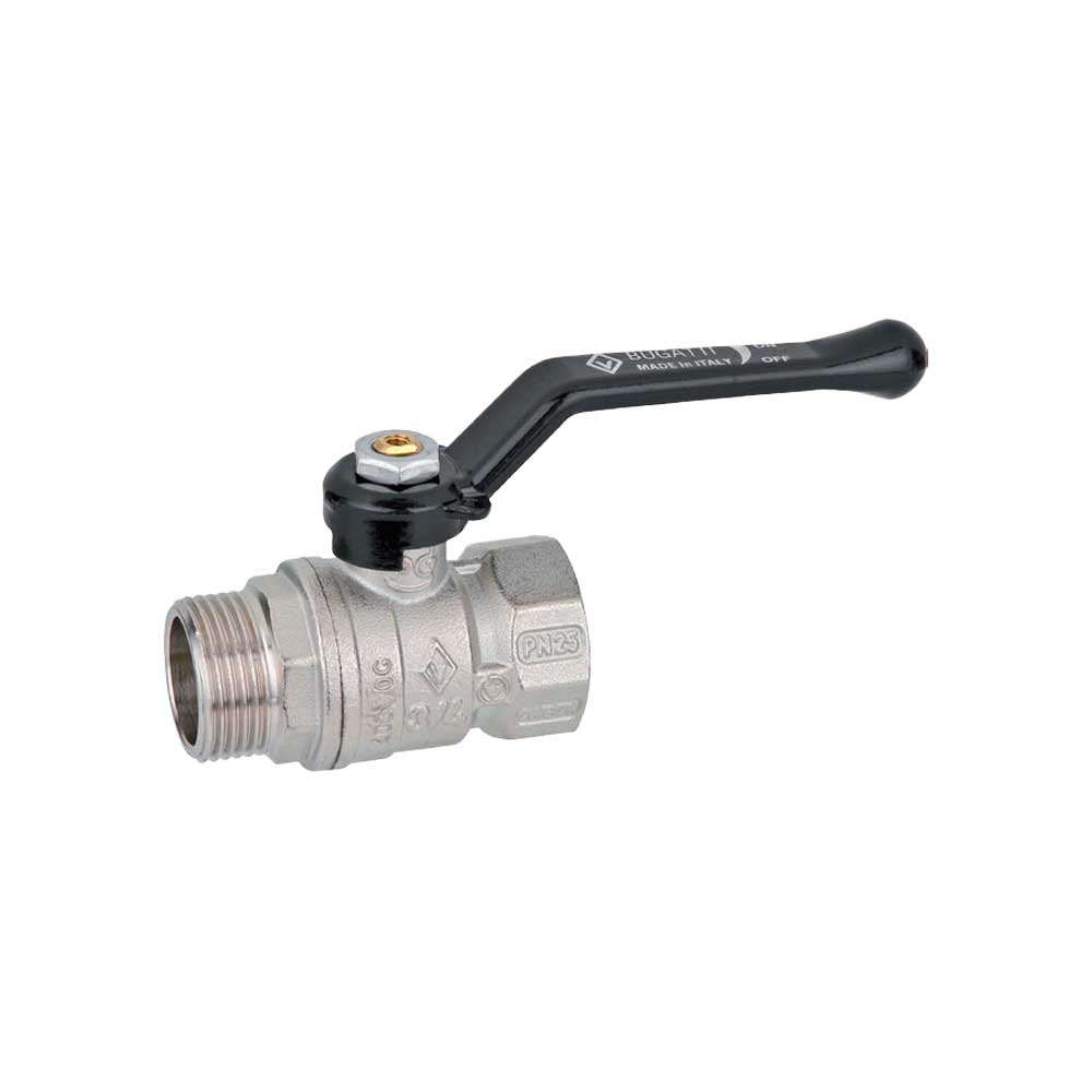 VALVOLA A SFERA PASSAGGIO STANDARD M/F LEVA ALLUMINIO BUGATTI