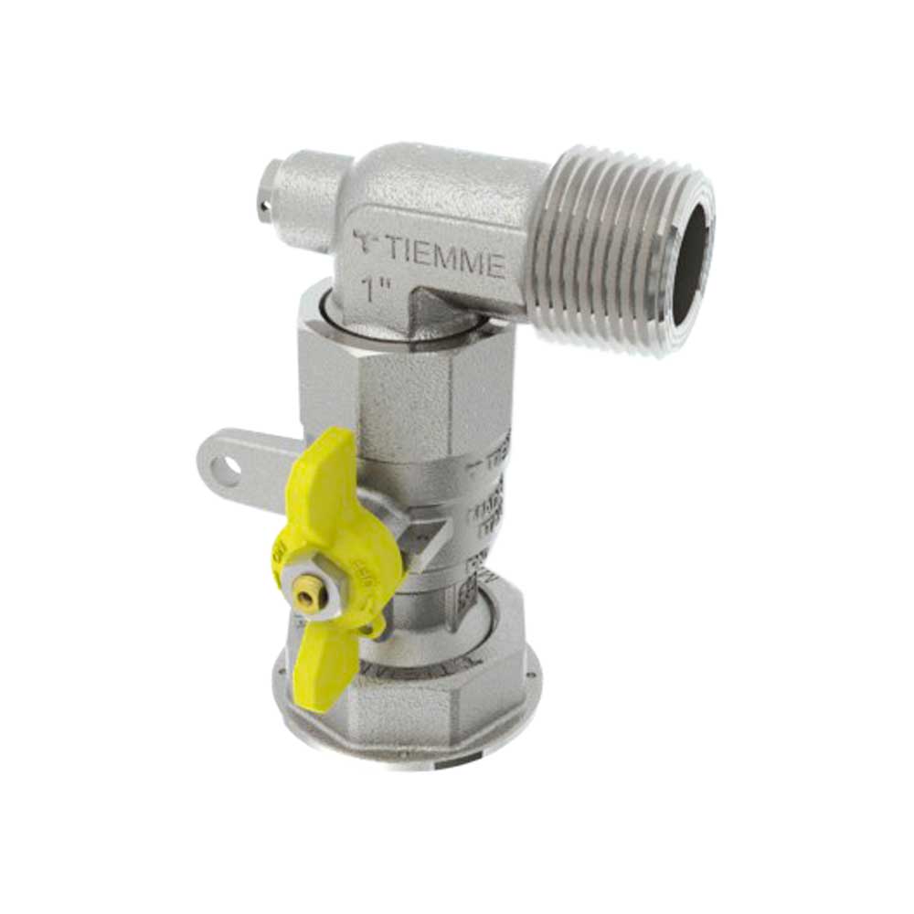 VALVOLA A SFERA GAS POST-CONTATORE AD ANGOLO COLLEGAMENTO DIRETTO AL CONTATORE TM