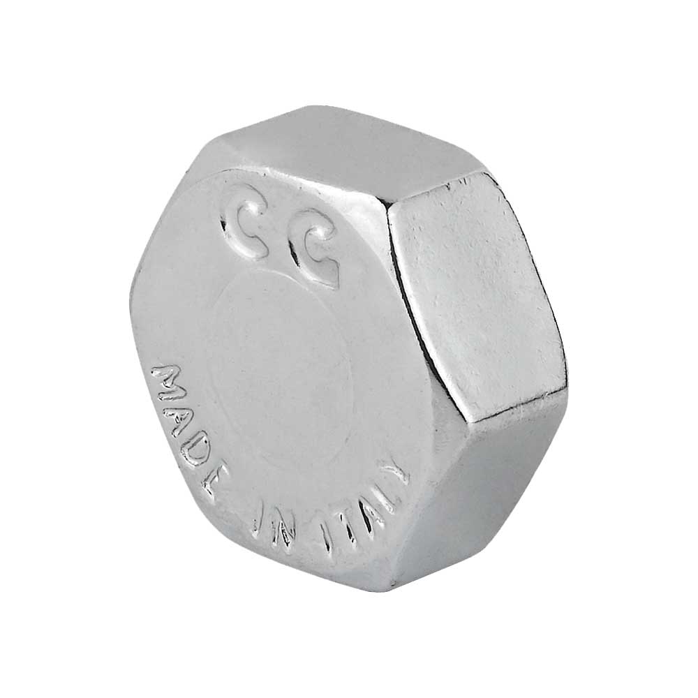 TAPPO FEMMINA ESAGONALE IN OTTONE CROMATO