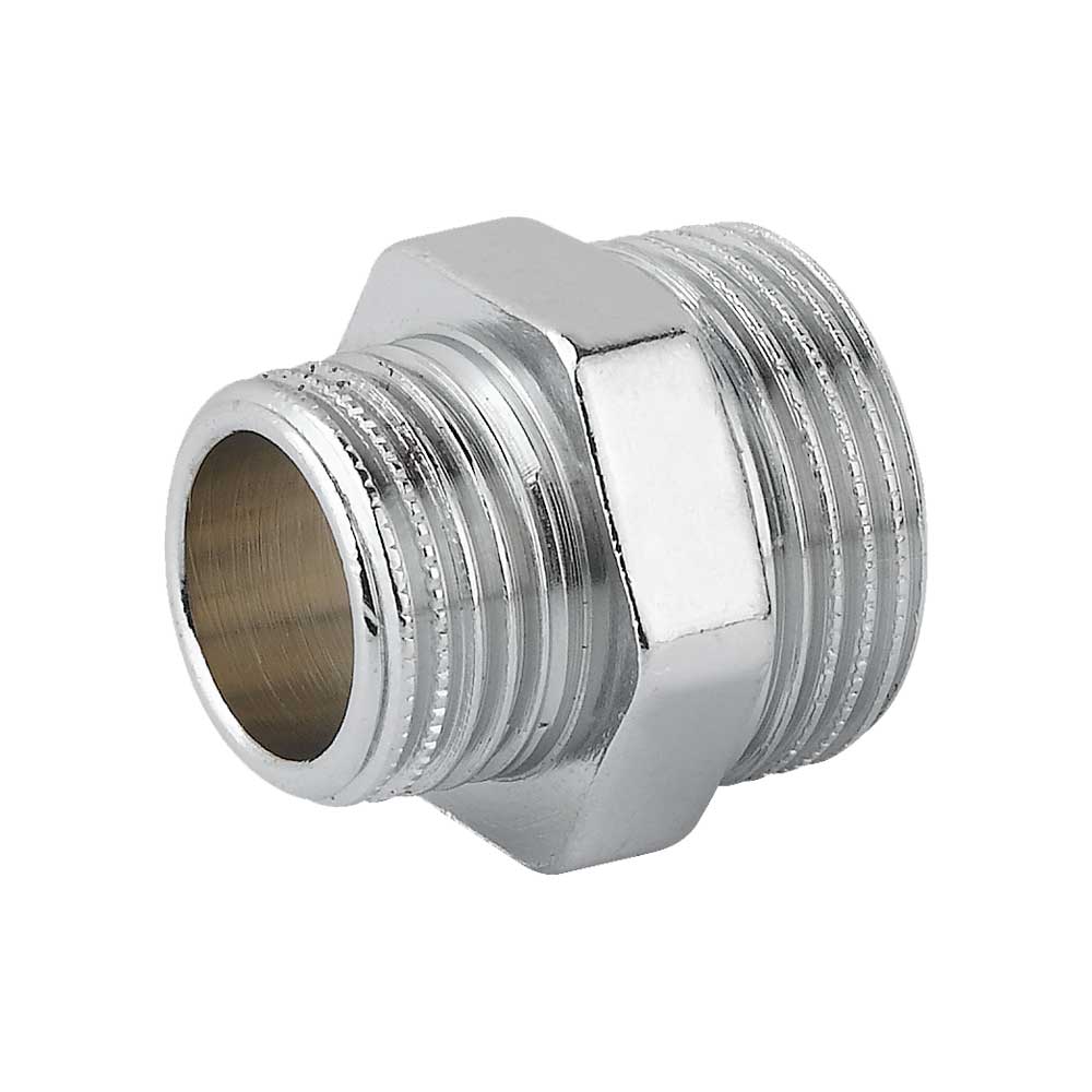NIPLES RIDOTTO MASCHIO/MASCHIO IN OTTONE CROMATO