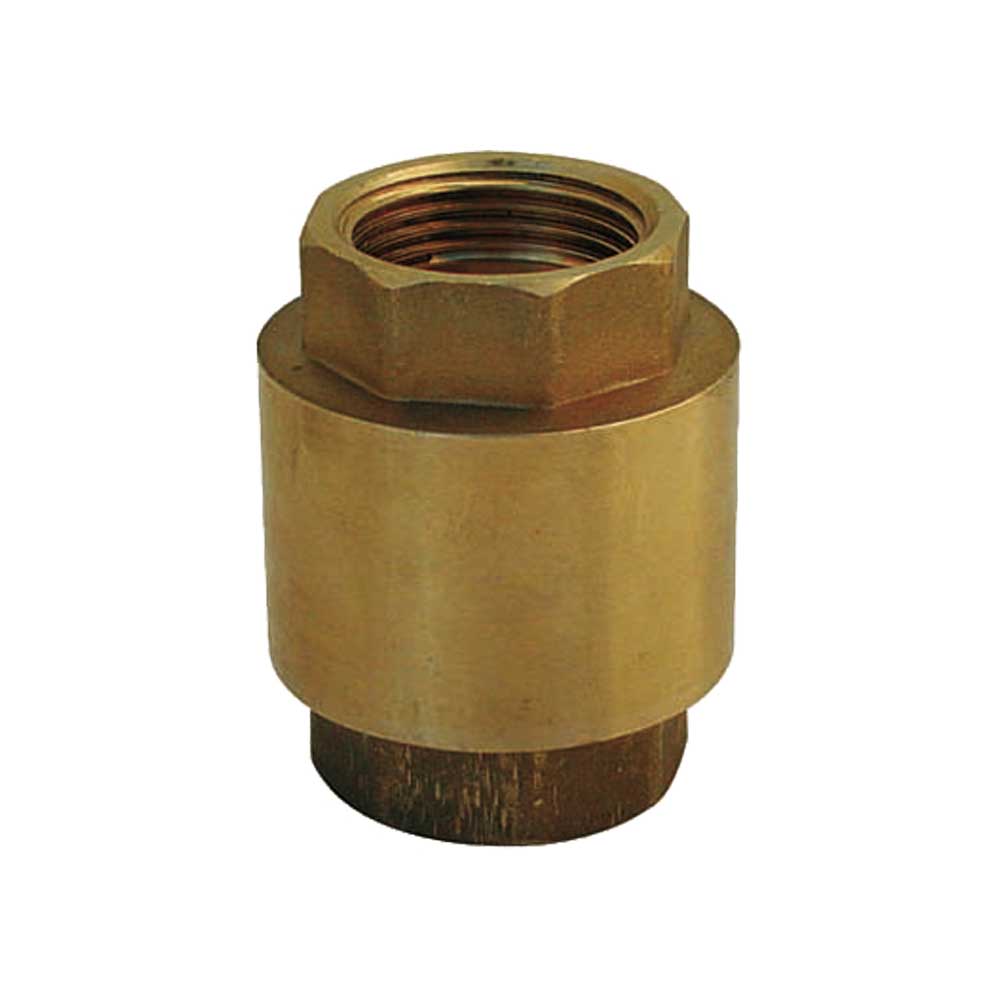 VALVOLA DI RITEGNO A MOLLA F/F CON OTTURATORE METALLICO