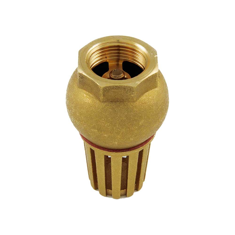 VALVOLA DI FONDO IN OTTONE GLOB FEMMINA CON OTTURATORE SENZA MOLLA