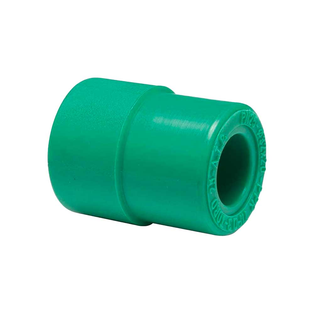 MANICOTTO DIRITTO RIDOTTO MASCHIO/FEMMINA IN PPR VERDE PN25
