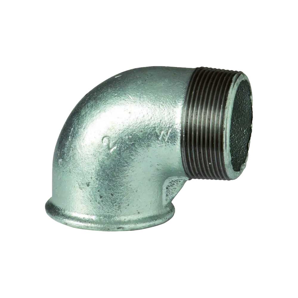GOMITO 90° MASCHIO/FEMMINA IN GHISA ZINCATA
