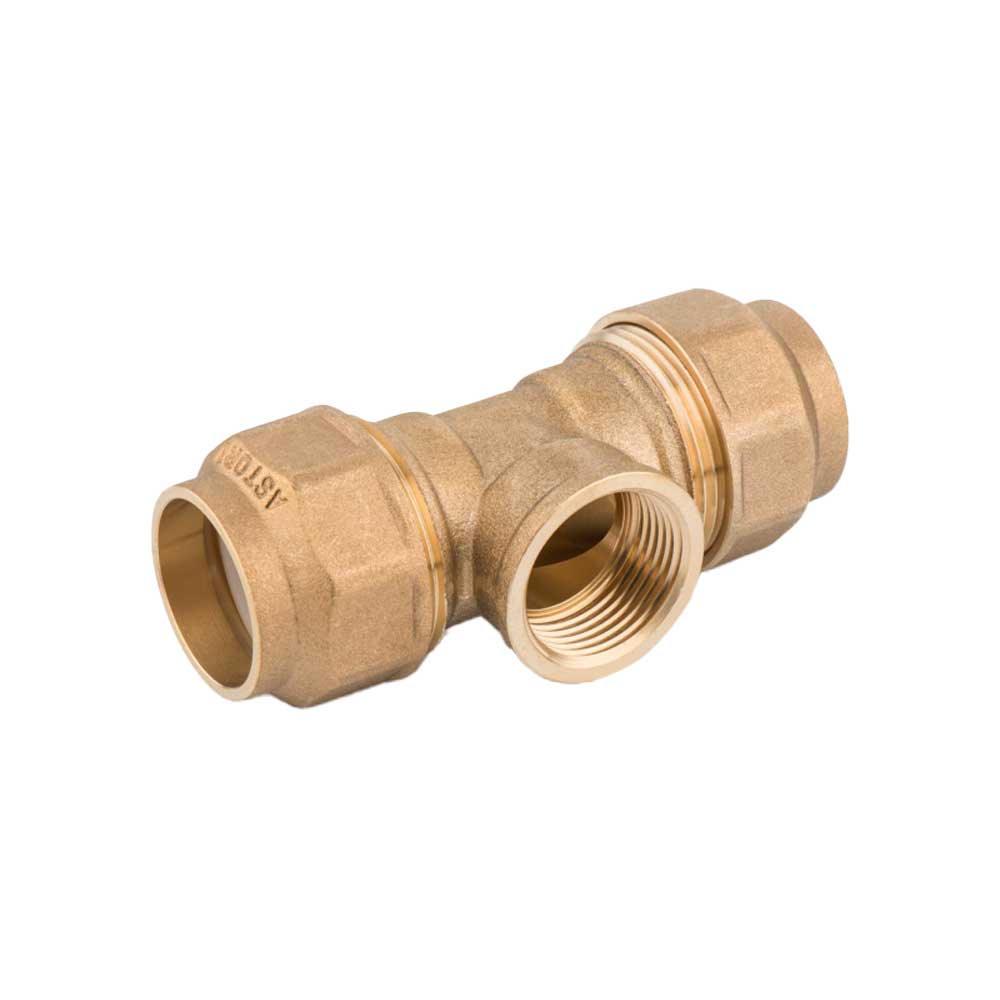 TEE FEMMINA PER POLIETILENE CON ANELLO IN RESINA