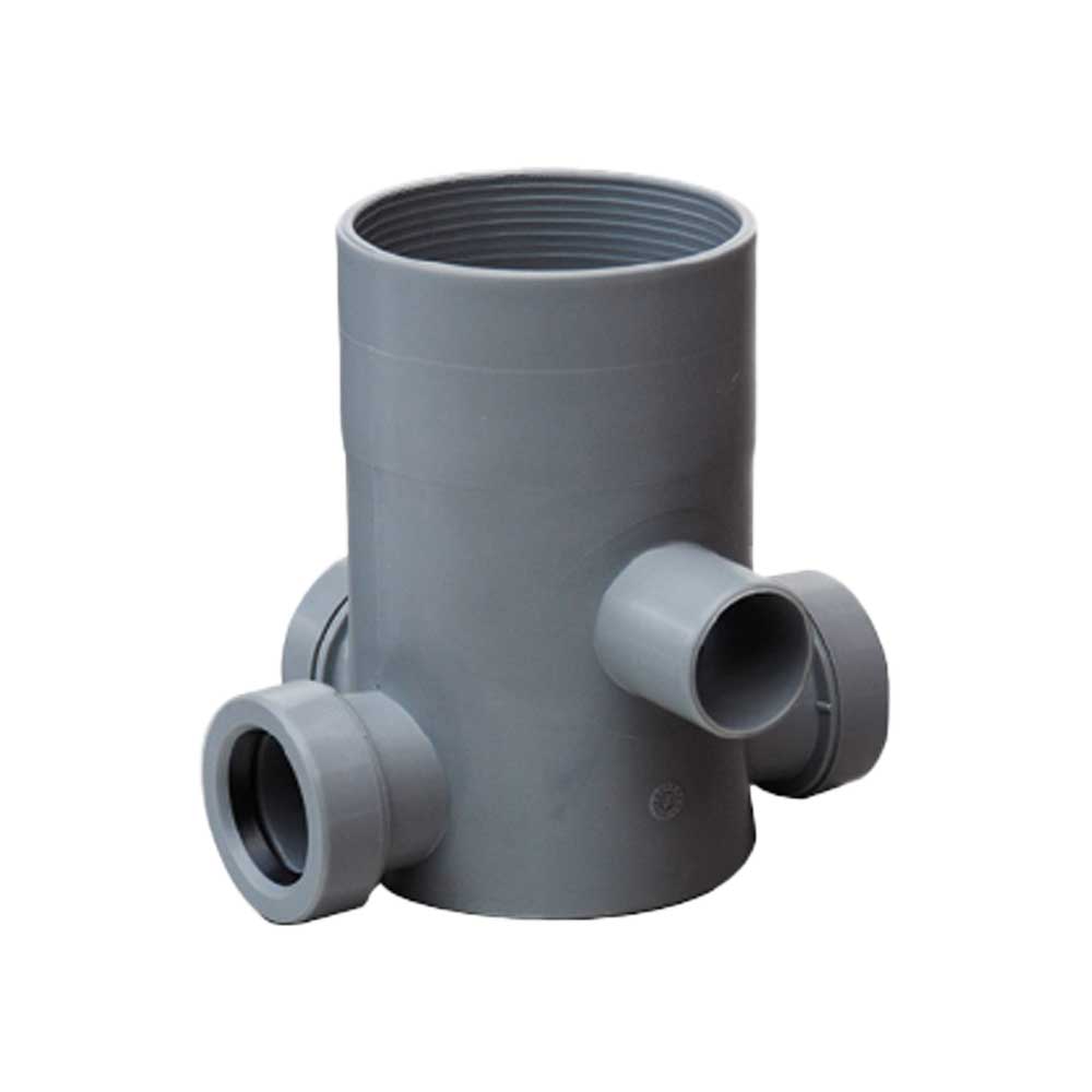 POZZETTO WC ALTO H.170 A INNESTO Ø100 IN PP GRIGIO