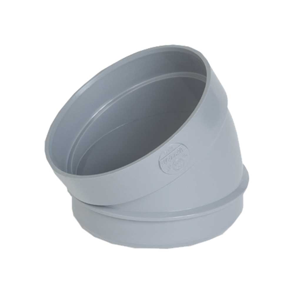 CURVA A GOMITO 30° IN PVC ME AD INCOLLAGGIO MASCHIO/FEMMINA
