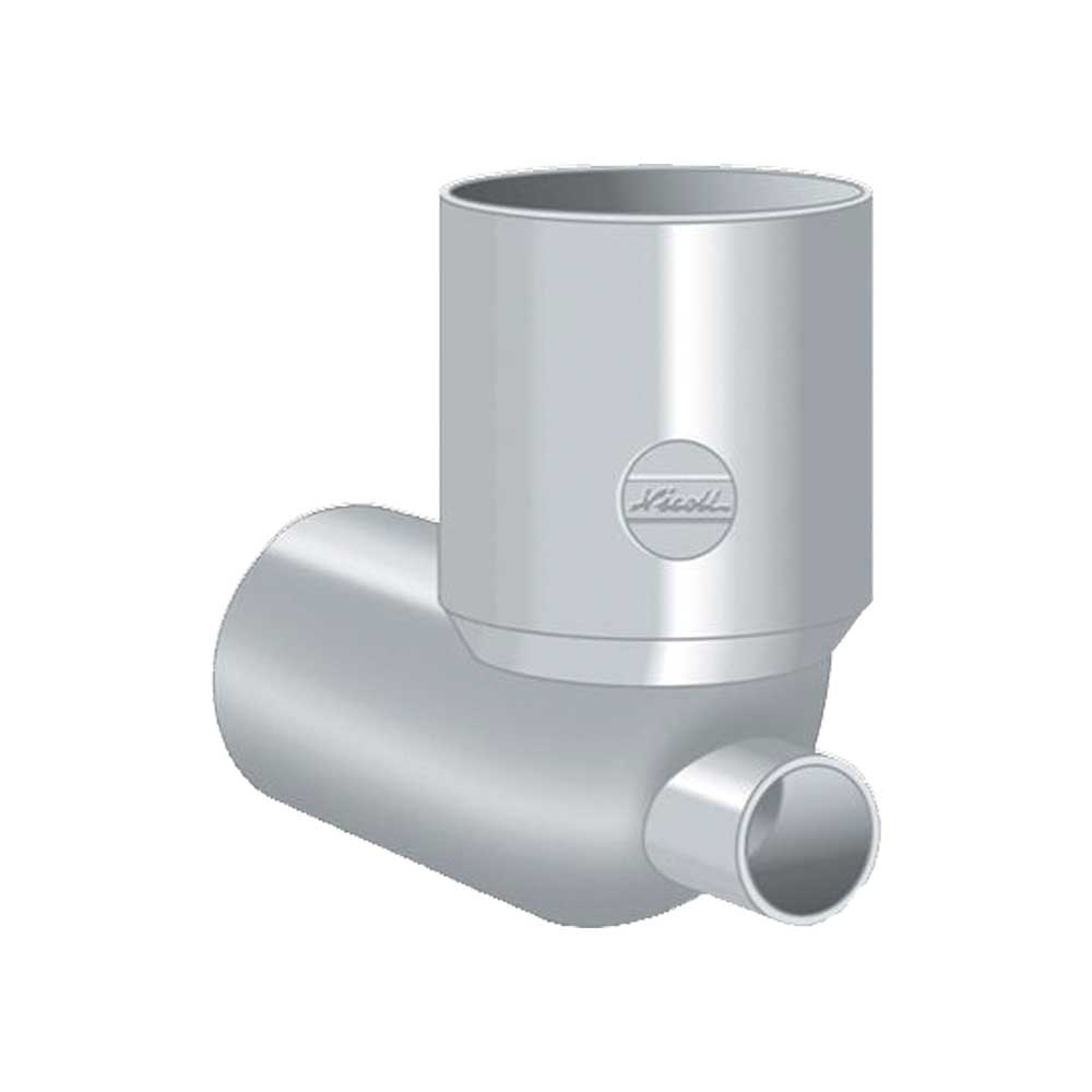 CURVA WC AD INCOLLAGGIO CON ATTACCO FRONTALE IN PVC NICOLL